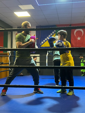 Boxen mit Trainer